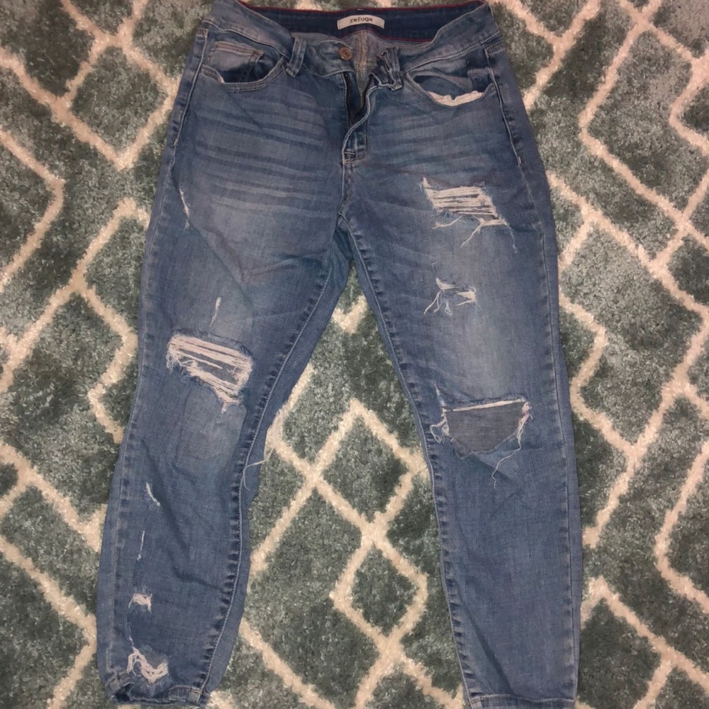 Cropped Denim Jeans